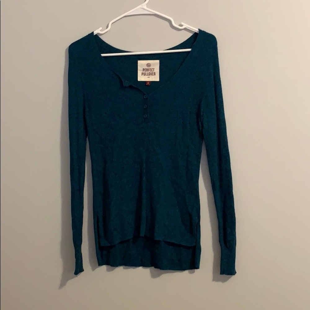 Turquoise sweater